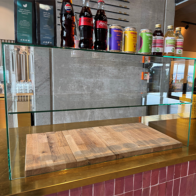 Uv-limt glass monter